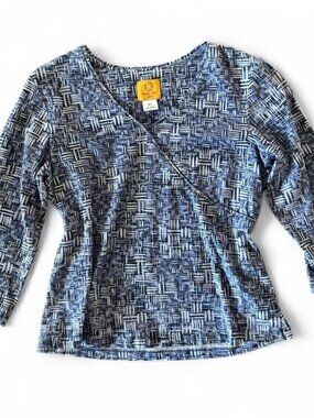 Ruby Rd Petite Y2K Purple Long Sleeve Top